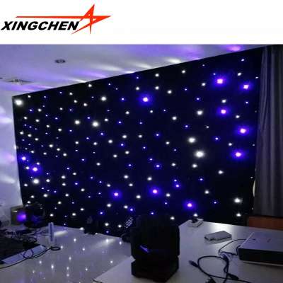 Custom christmas light led star curtain