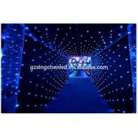 decoration mariage 2020 backdrop led dj star cloth black starlight curtain