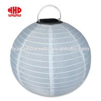 Cheap LED Rechargeable Lampion Fabric Chinese Nylon Solar Lanterns